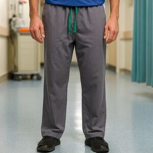 Figs Pisco Basic Srub Pants in Graphite Grey Green Strings Medical Career MS